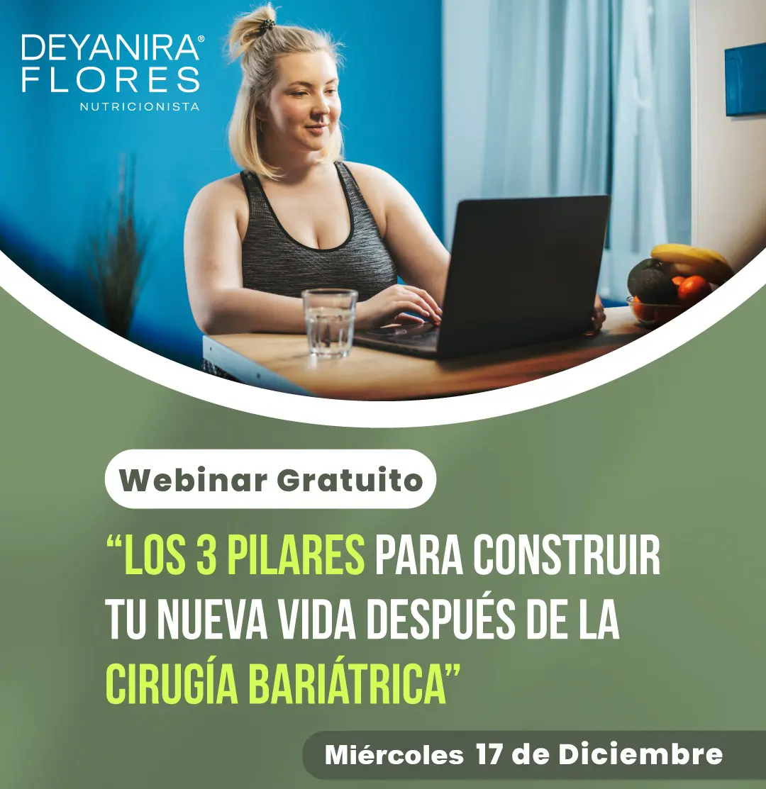 Webinar: Los 3 Pilares para construir tu nueva vida después de la Cirugía Bariátrica