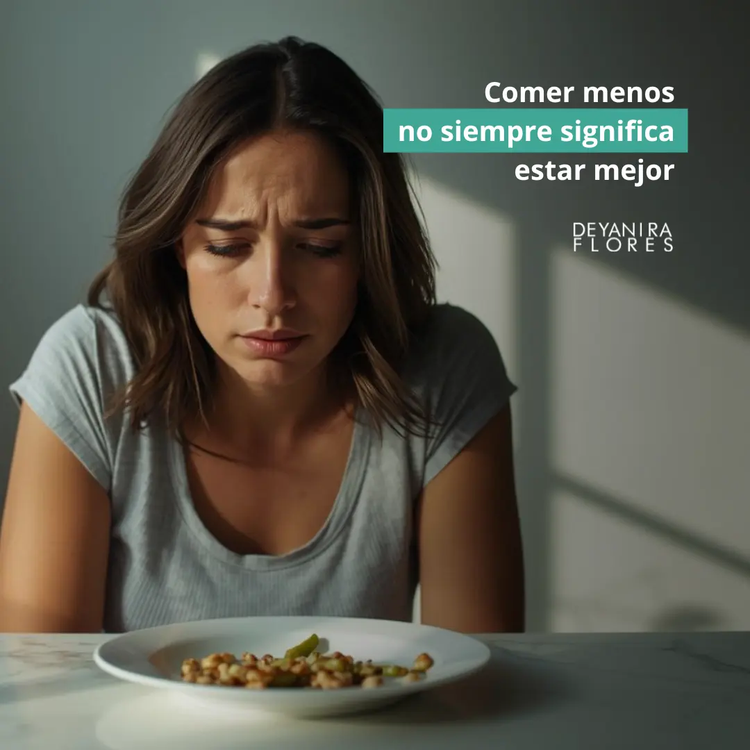 Comer menos no siempre significa estar mejor